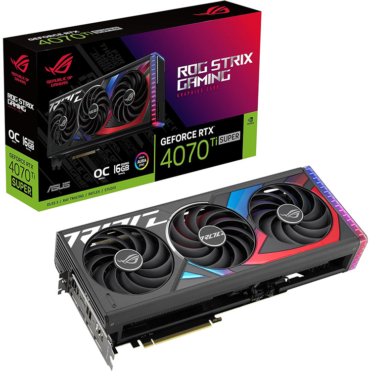 خرید کارت گرافیک Asus ROG Strix GeForce RTX 4070 Ti Super OC - حافظه 16 گیگابایت